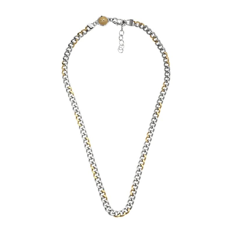 Diesel Men's 2 tone Stainless Steel with lobster clasp closure Chain necklace