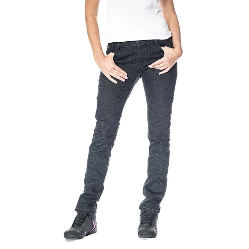 IXON Billie Women's Motorcycle Jeans Textile Pants, Black, M