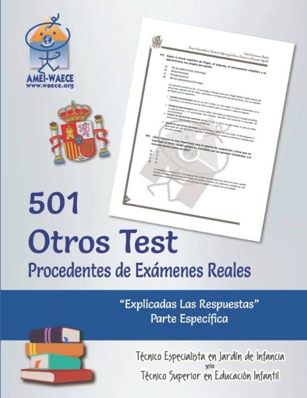 501 Test de Exámenes Reales: Técnico Especialista en Jardín de Infancia y/o Técnico Superior en Educación Infantil (Biblioteca AMEI-WAECE) - Image 1