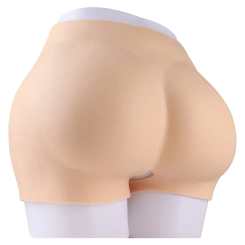 KnowU Short Version Open Crotch Waist Buttock Hip Full Silicone Panty Enhancer Shaper Body Padded,Color 3#