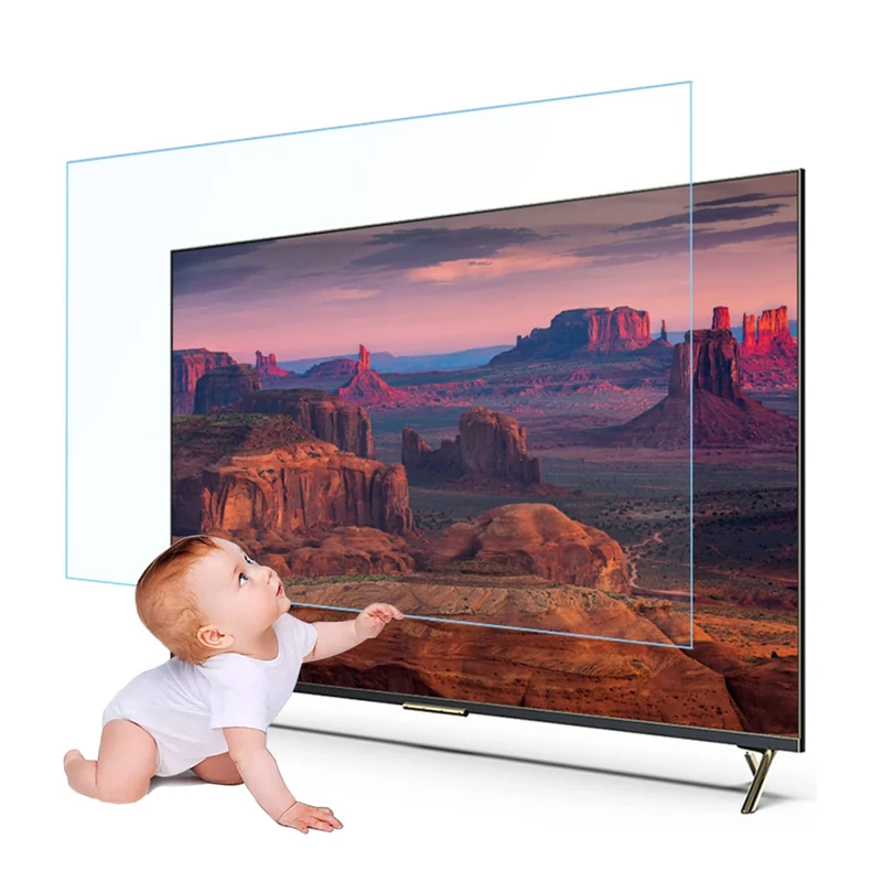 XRRX Anti Glare TV Film - TV Screen Protector Filter Out Glare Screen Protector, Non-Glare Anti-Scratch No Bubbles for LCD, LED, TCL, Sony, Sharp, Hisense / 55in 1221x689mm