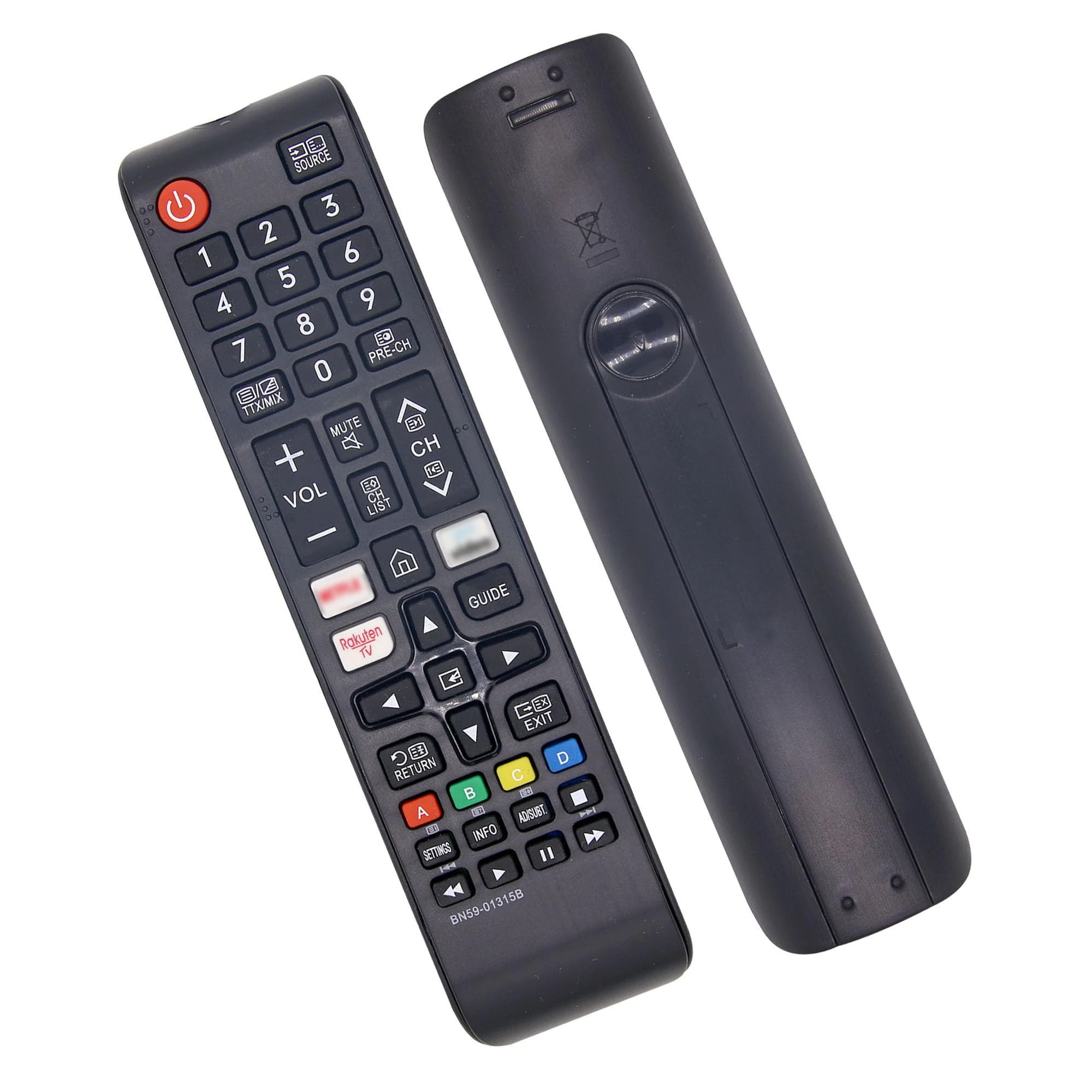 New Replacement Samsung tv Remote Control Smart tv BN59-01315B/BN59-01315M for All Samsung Smart Tv with Netflix, prim vide Rakuten TV Shortcut Button