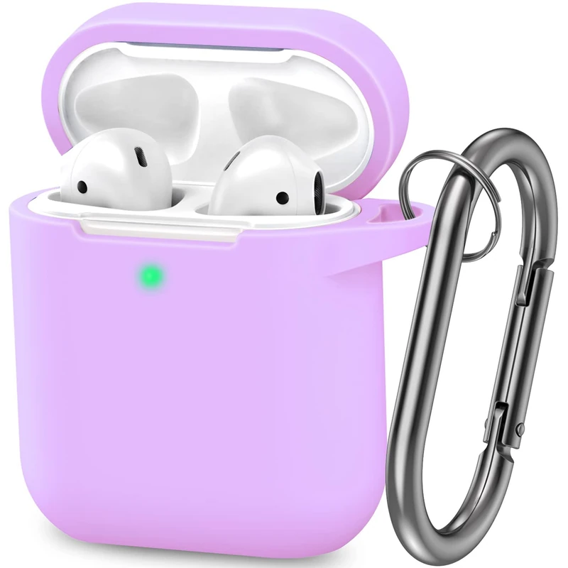 TINSOI Compatible with AirPods 1st/2nd Case Cover, Full Protective, Dust-Proof, Super Skin Silicone Designed for Apple AirPods 1st/2nd, 10 Cases + 10 Keychains - Image 1