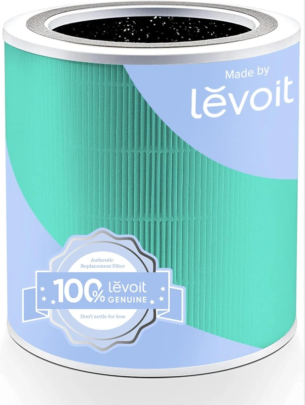 LEVOIT Core 400S Toxin Replacement Filter Against 99.97% of Air Pollution Exhaust Gas, 3-in-1 HEPA Filter for Smokers, Allergy Sufferers, Highly Efficient Activated Carbon Filter and Pre-Filter, Core
