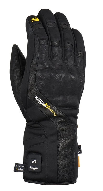 Furygan Heat Built with Kevlar® Heated Motorcycle Gloves (Black, L)