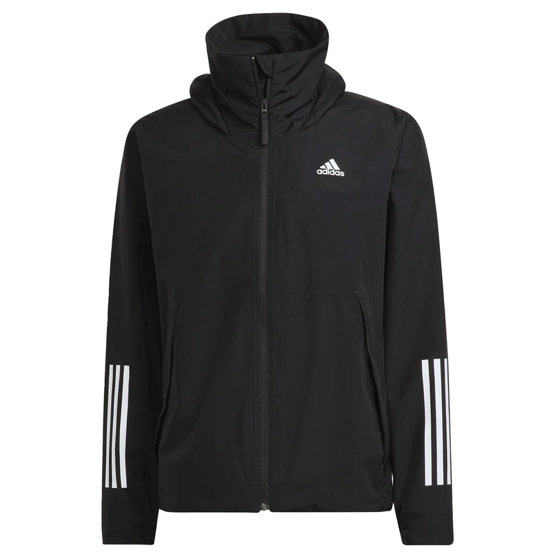 adidas Men's BSC 3-Stripes RAIN.RDY Jacket, Black, XL