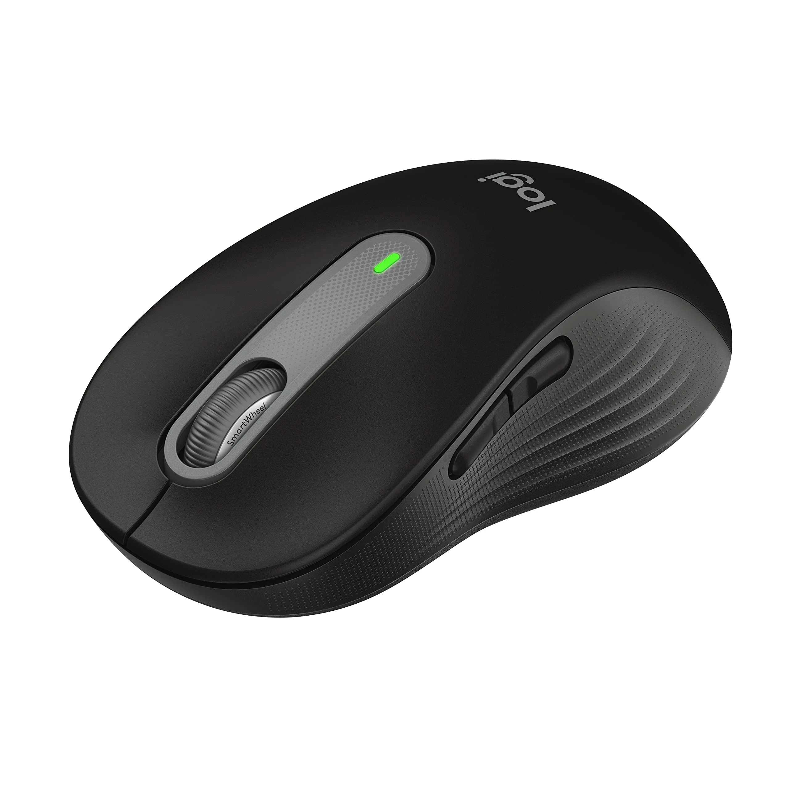 Logitech Signature M650 Wireless Mouse - For Small to Medium Sized Hands, 2-Year Battery, Silent Clicks, Customizable Side Buttons, Bluetooth, for PC/Mac/Multi-Device/Chromebook - Black (Renewed)