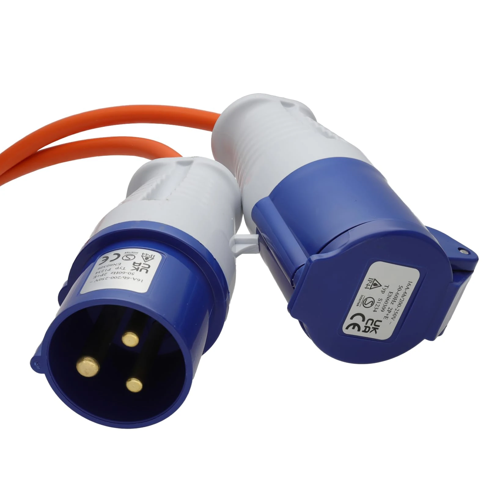 kenable Caravan/Motorhome 3 pin Electric Hookup 1.5mm 16A Mains Extension Cable 5m [5 metres]