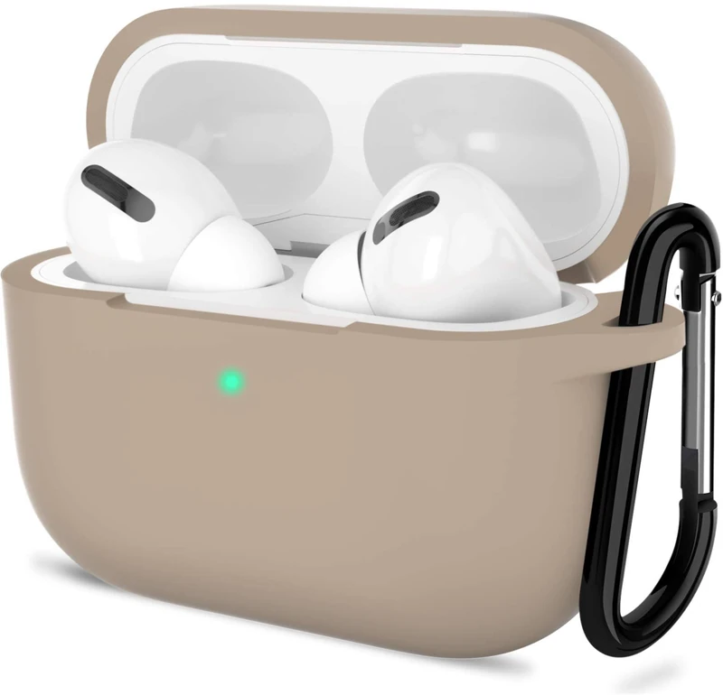 TINSOI Compatible with AirPods Pro Case Cover, Protective Silicone Cover Compatible with AirPods Pro (2019), Wireless Charging, 10 Cases + 10 Keychains