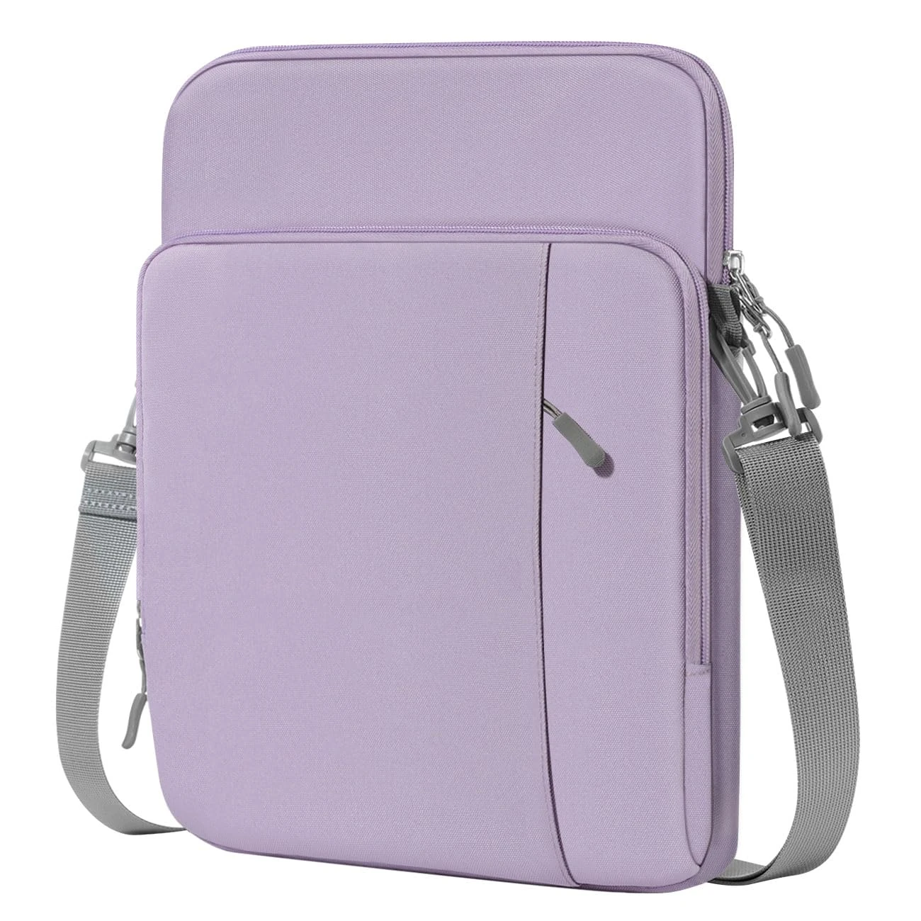 Dadanism 13.3 Inch Tablet Sleeve Shoulder Bag Carrying Case for iPad Pro 13" M4 2024, iPad Air 13", iPad Pro 12.9", Galaxy Tab S10+ Plus/S9 FE+/S9+ Plus 12.4", reMarkable Paper Pro 11.8", Gray Purple