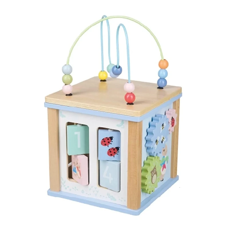 ORANGE TREE Peter Rabbit Wooden Activity Cube - Baby Activity Centre for Toddlers - Early Development Toy - Official Licensed Gift