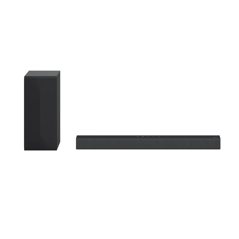 LG S60Q Smart Soundbar, 300W Power & 2.1 Channels Dolby Atmos Virtual Surround Sound - Wide HDMI ARC Pass Through, Bluetooth, USB, Optical Input & Android/iOS App, Black/White