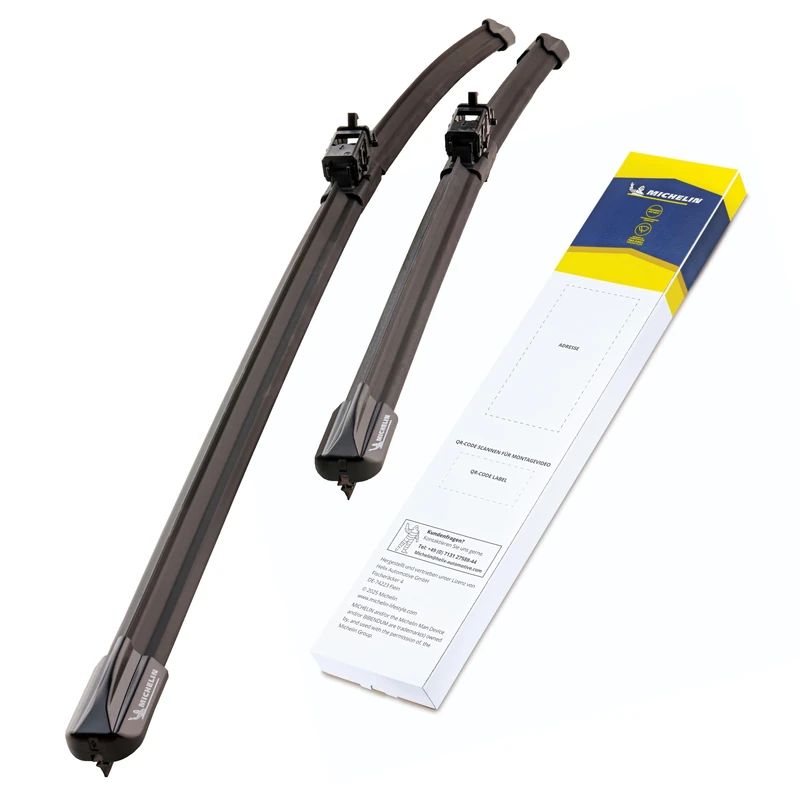 MICHELIN Perfect Fit 236 Windscreen Wiper Set, Mercedes Benz Sprinter from 07.2018 Onwards, 650/600 mm, Joint-Free Wiper Blades, Perfect Fit, Low Noise, Sustainable Packaging