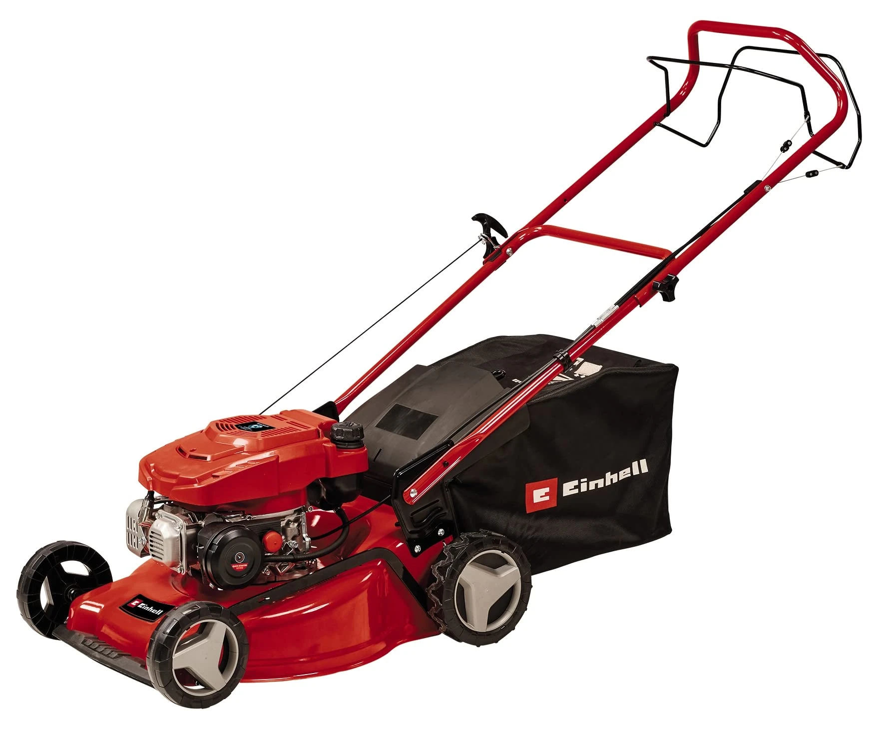 Einhell Petrol Lawn Mower, Self-Propelled, 46cm Cutting Width, 4-Stroke Engine, 50L Grass Box, 9 Cutting Height Levels, Powerful Cordless Lawnmower For Large Gardens Up To 1400m² 3407550