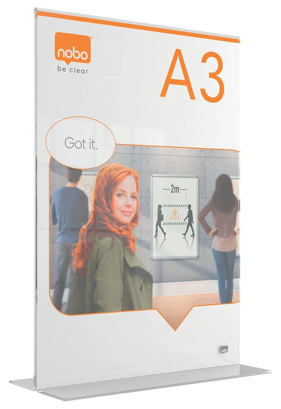 Nobo N:Signage PremiumPlus Acrylic Desk A3