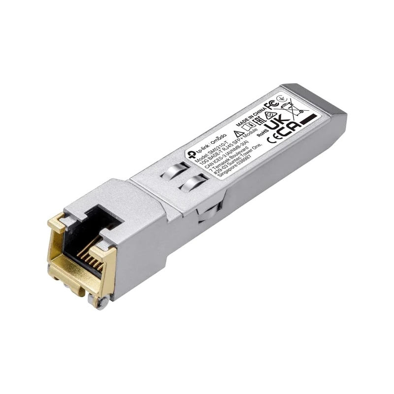TP-Link SM5310-T Omada 10G BASE-T RJ45 SFP+ Module, Support TX Disable, Support DDM, Low Power Dissipation