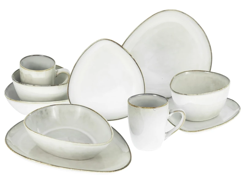 CreaTable, Cloudy 23768 Crockery Set 10 Pieces Off-White