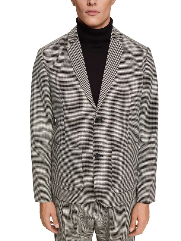 ESPRIT Men's 102EO2G317 Blazer, 005/BLACK 5, 50 - Image 1