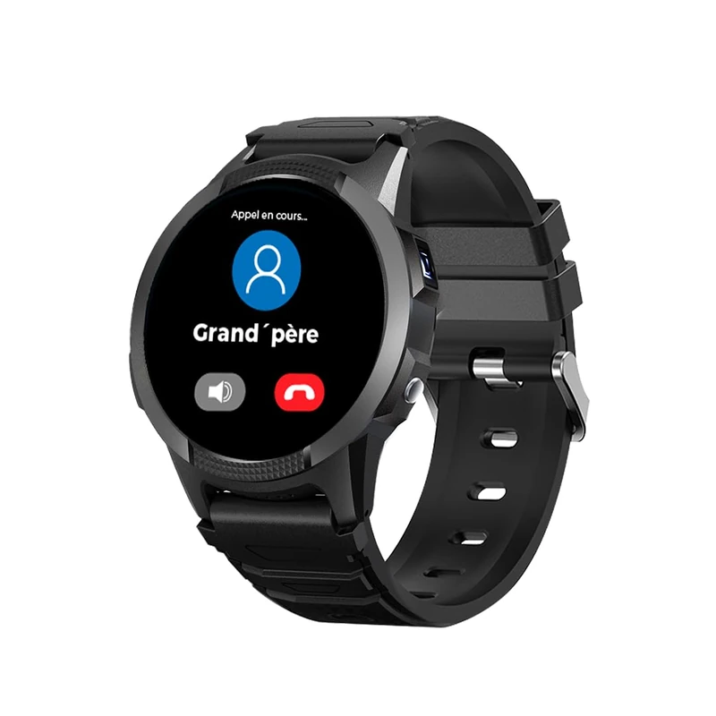 SaveFamily Slim 4G. Kids’ Smartwatch with Video Call. GPS Watch for Kids with Call, Chat, SOS Button, Stopwatch, Waterproof IP67. Modern and Discreet Design (Black)