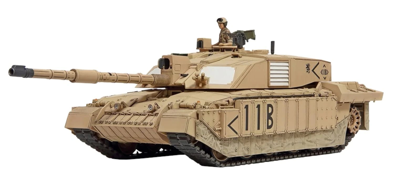 British Challenger 2 Tank (Desert Version) 1:48 Military Plastic Model Assembly Kit