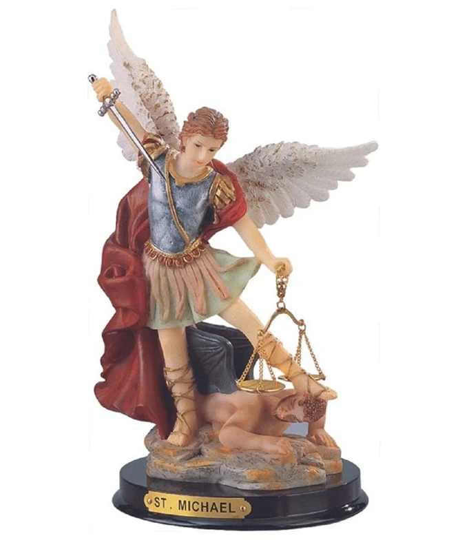 ICE ARMOR 9" H Archangel Michael Statue Saint Michael The Strongest Angel Holy Figurine Religious Decoration