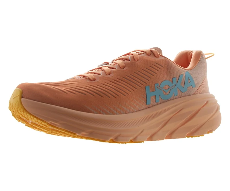 HOKA ONE ONE Women's Rincon 3 Running Shoes, Shell Coral/Peach Parfait, 5 UK