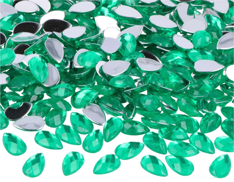 INNSPIRO Decorative Acrylic gems Green Drop 8x13 mm. 2000u.Approx.