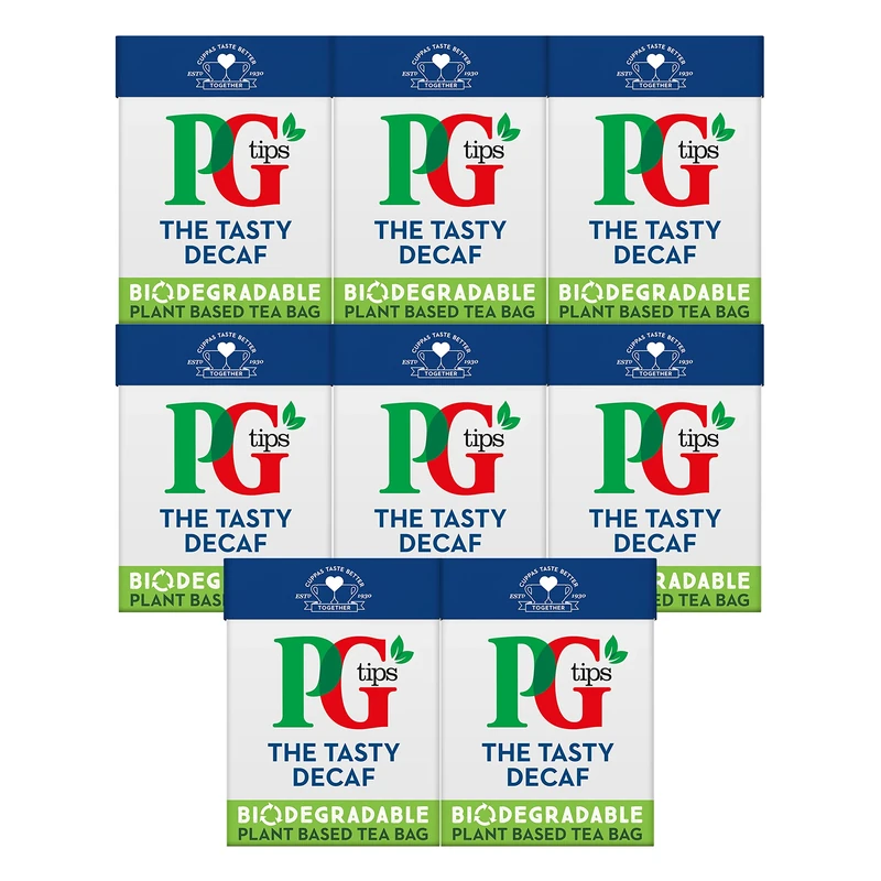 PG Tips, The Tasty Decaf, Decaffeinated Tea Bags, Bulk Pack of 8 (Total 1120 Tea Bags)