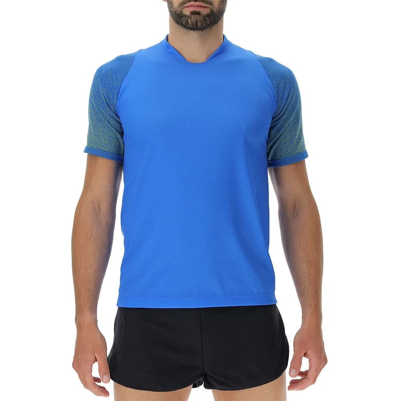 UYN O102341 Running EXCELERATION OW AERNET SH_SL T-Shirt Men's Lapis/Lime M