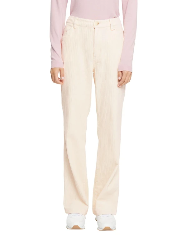 ESPRIT Women's 102EE1B349 Trousers, 110/OFF White, 28/30