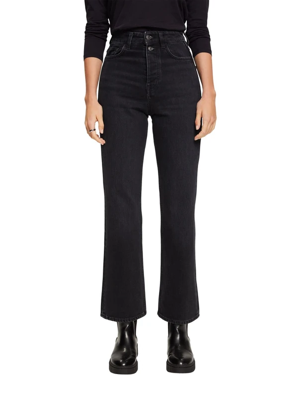 ESPRIT Women's 102EE1B342 Jeans, 911/Black Dark Wash, 29/30