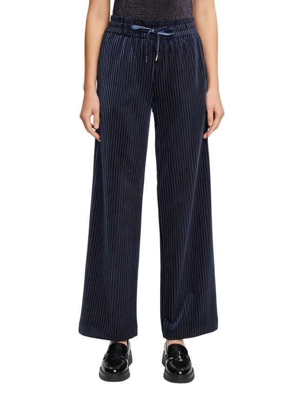 ESPRIT Women's 122ee1b304 Pants, 400/Navy, 4