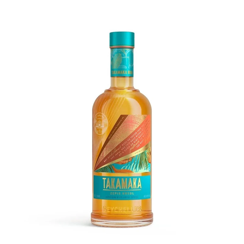 Takamaka Zepis Kreol Aged Sipping Rum | 43 percent | 70 cl | Naturally Spiced Rum from the Seychelles | Complex and Rich with Creole Spices | Perfect Neat | Perfect for Gifting - Image 1
