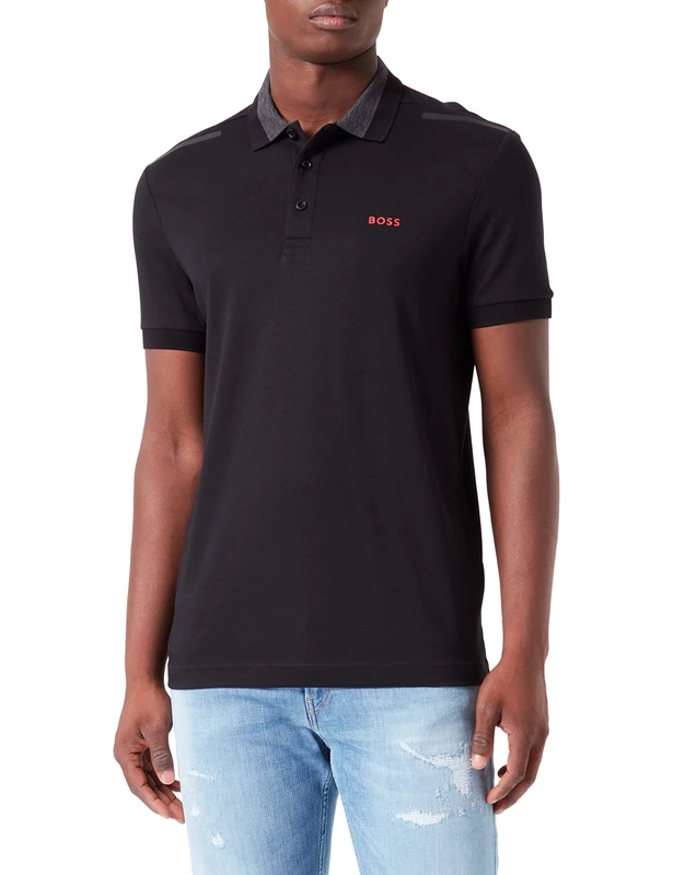 BOSS Men's Paddy 3.0 Polo, Black 1, L