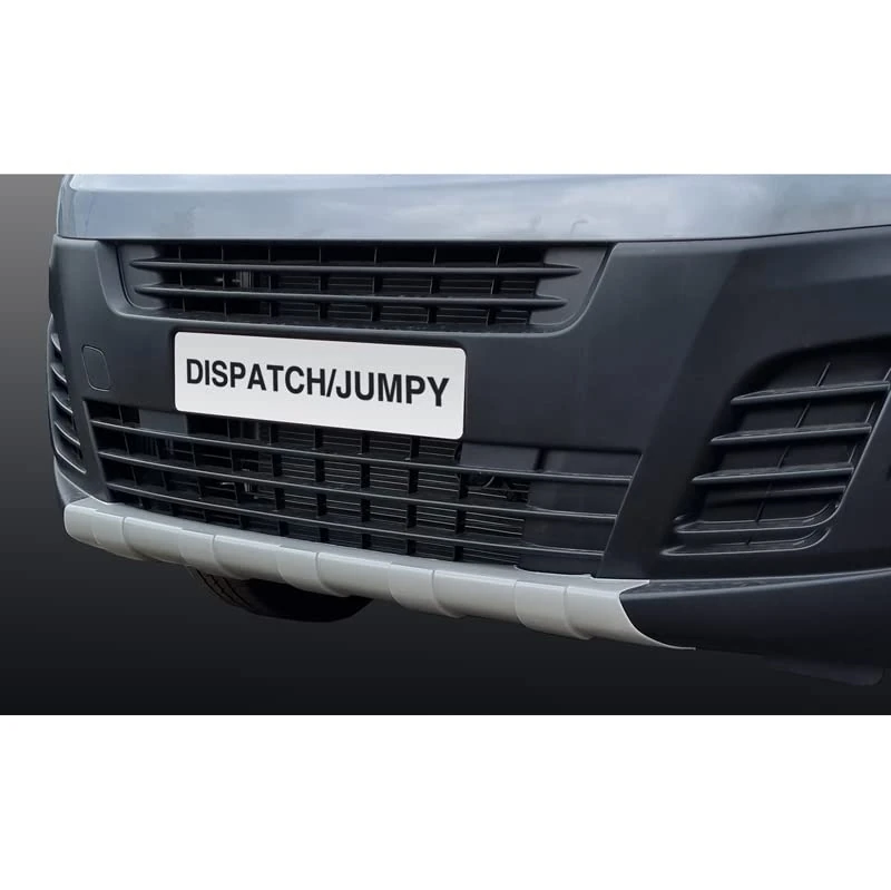 RGM Front spoiler 'Skid-Plate' compatible with Citroën Jumpy/Peugeot Expert/Toyota Proace 2016-/Opel Vivaro 2019-/Fiat Scudo 2022- Silver (ABS)