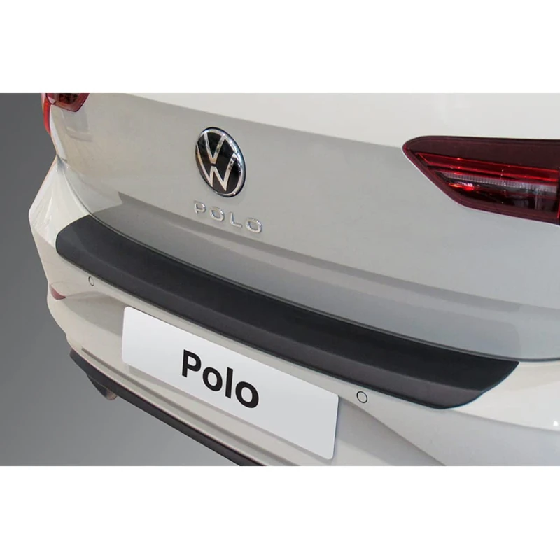 RGM ABS Rear bumper protector compatible with Volkswagen Polo VI 5-doors Facelift 2021- Black