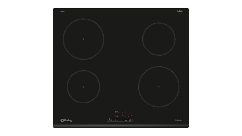 Balay - Induction hob, 60 cm, 17-level sliding control, automatic start and cooking time programming, 4 zones, Boost, 3EB861FR