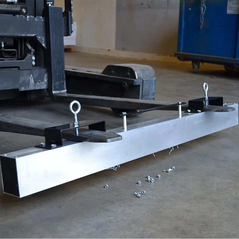CENTURION Forklift Magnetic Sweeper Attachment, Easily Mounted Onto Forks, Industrial Strength Magnets, 1220mm Sweep Width, 190KG Pull strength, Silver