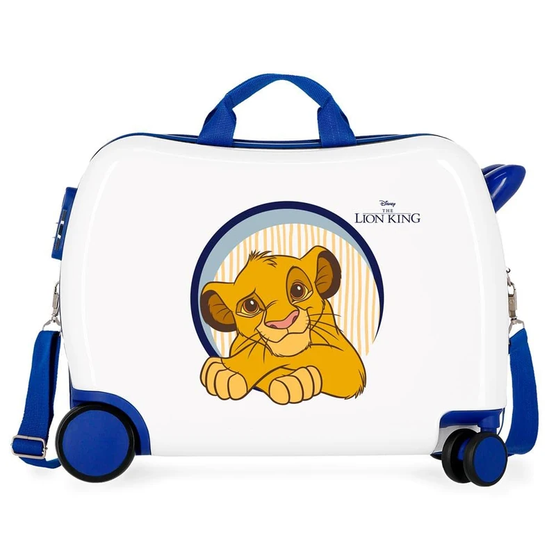 Disney El Rey Leon Children's Suitcase White 50x39x20cm Rigid ABS Combination Closure Side 34L 1.8 kg 4 Wheels