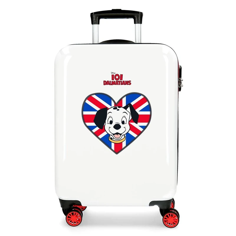 Disney 101 Dalmatas Cabin Suitcase Multicolor 38x55x20cm Rigid ABS Combination Closure Side 34L 2kg 4 Double Wheels - Image 1