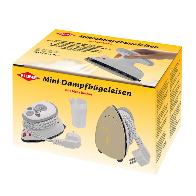 Kleiber + Co.GmbH Mini Steam Iron with Cup