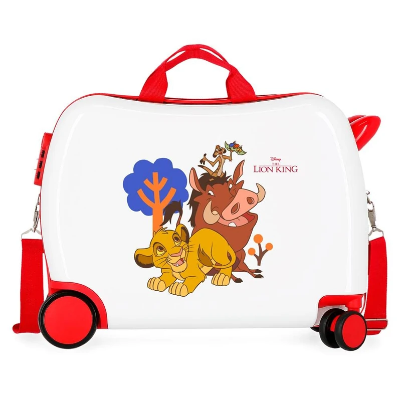 Disney Joumma Bags Classic Hardshell Kids Suitcase with Combination Lock and 4 Wheels is Made of ABS, a Sturdy and Lightweight Material., Simba Friends, Children's Suitcase 50