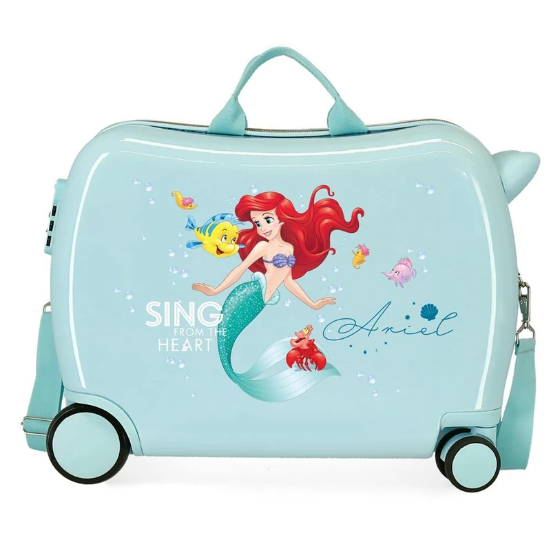 Disney Princesses Cabin Suitcase Pink 38 x 55 x 20, Valigia Per Bambini, Talla Unica, Ariel