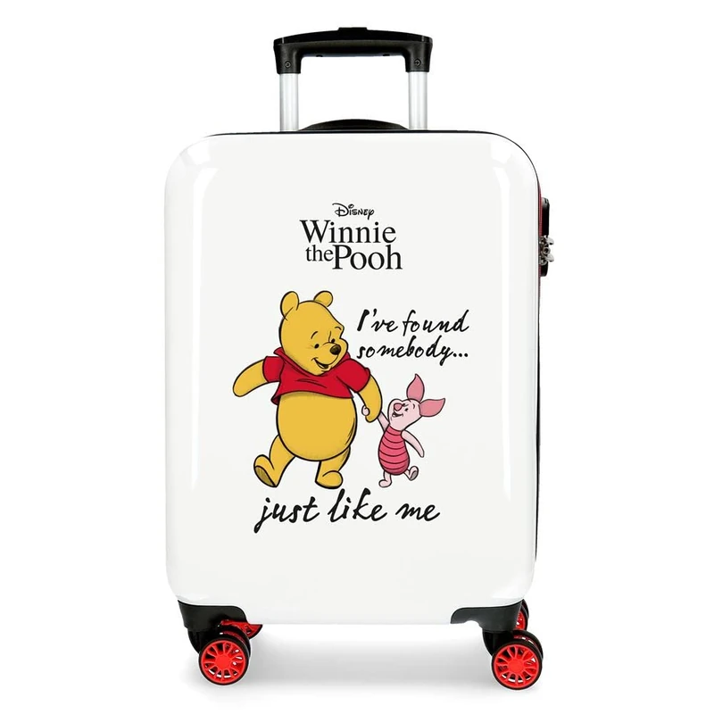Disney Winnie The Pooh Cabin Suitcase Multicolor 38x55x20cm Rigid ABS Combination Closure Side 34L 2kg 4 Double Wheels