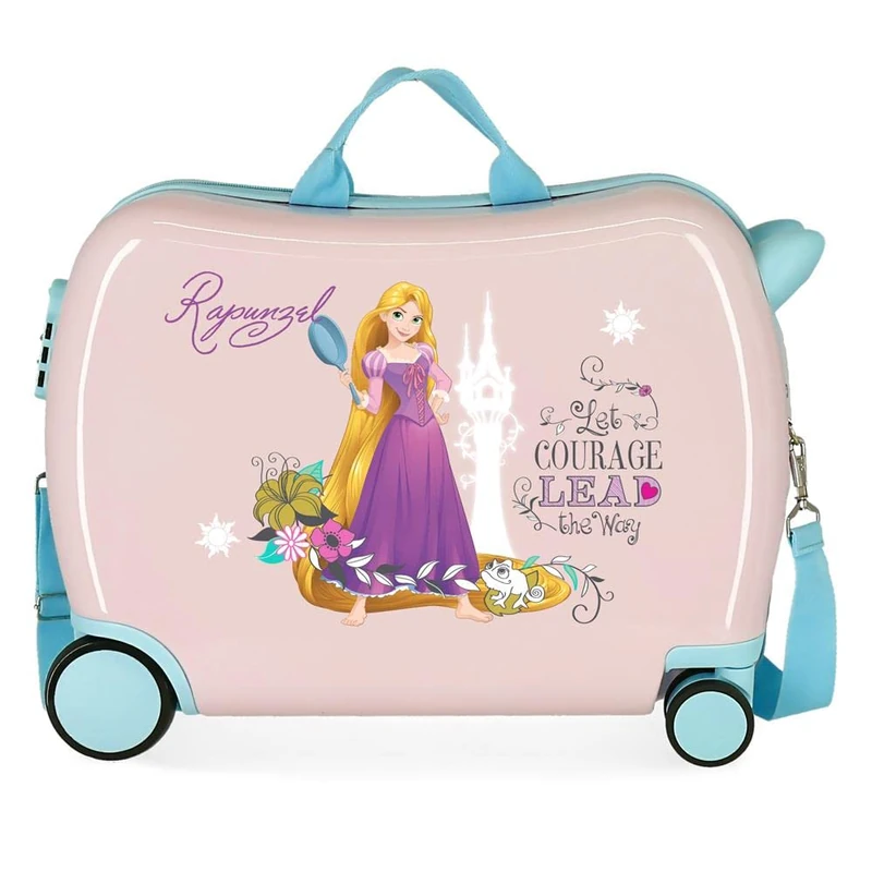 Disney Princesses Cabin Suitcase Pink 38 x 55 x 20, Valigia Per Bambini, 50 x 38 x 20 cm, Rapunzel