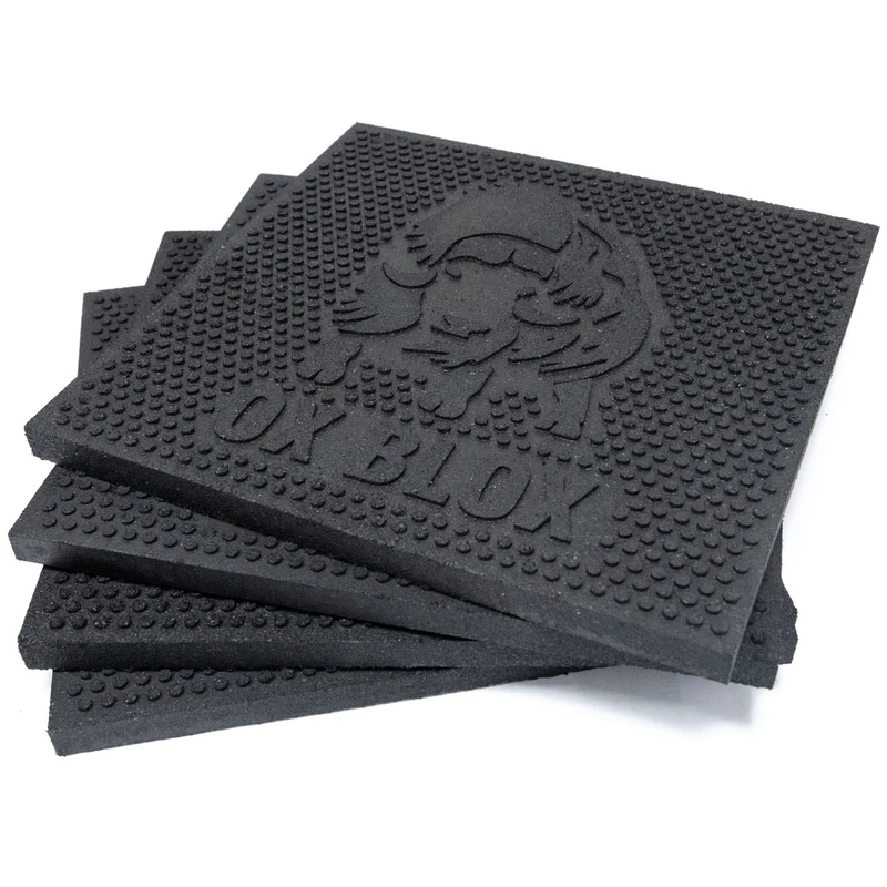 EKON 4-Pack RV Leveling Jack Stand Pads 12x12x.75 | Slip-Resistant RV Jack Pads | Prevents Sinking and Aids in Stabilizing | 12x12x3/4 | Jack Pads for RVs, Campers and Trailers