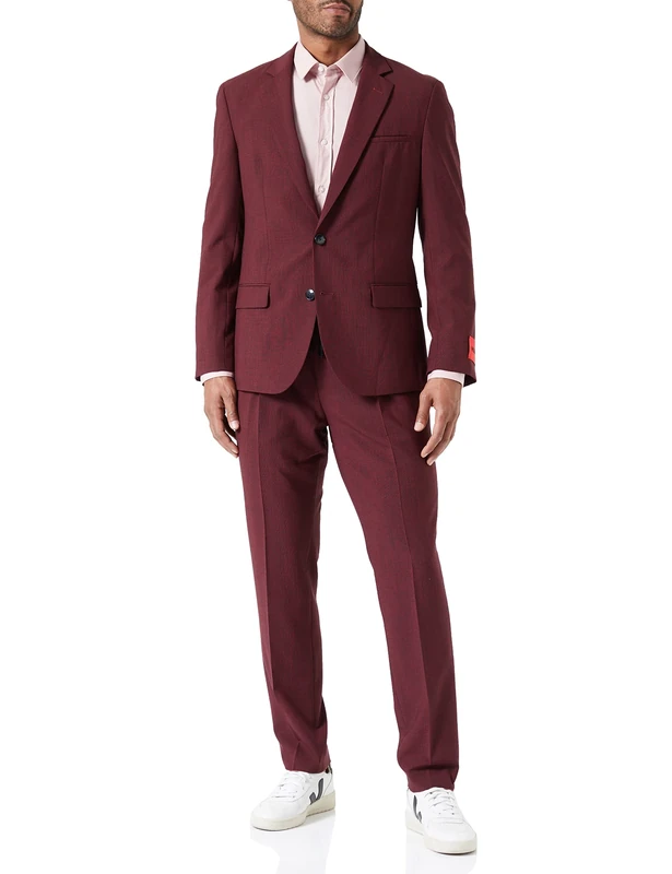 HUGO Men's Hanfred/Goward224xwg Suit, Open Pink693, 48