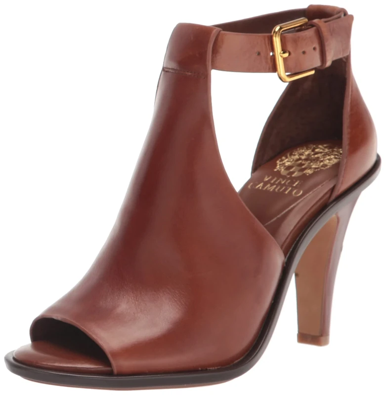 Vince Camuto Footwear Women's Frasper Heeled Sandal, Cocoa Biscuit, 9 UK