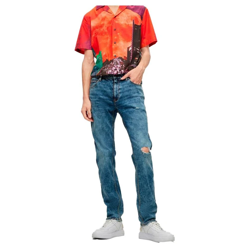 HUGO Men's 708 Jeans Trousers, Light/Pastel Blue451, 30 W/30 L