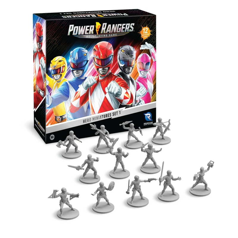 Renegade Game Studios Power Rangers RPG Hero Miniatures Set